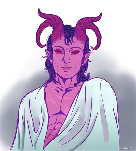 Art Illustration I Did Of My Monkrogue Psyonic Tiefling Lazarus Rdnd