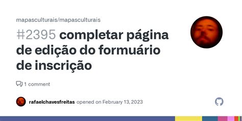 Completar P Gina De Edi O Do Formu Rio De Inscri O Issue