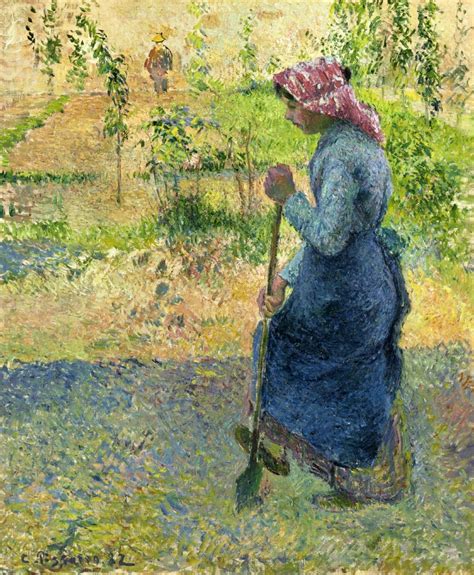 Paysanne Couchant 1882 Camille Pissarro WikiArt Org