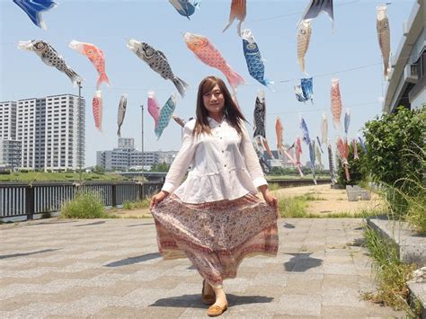 鯉のぼりを見てきました↑ルン♪ 女装っ娘 高木飛鳥 のお出掛け日記