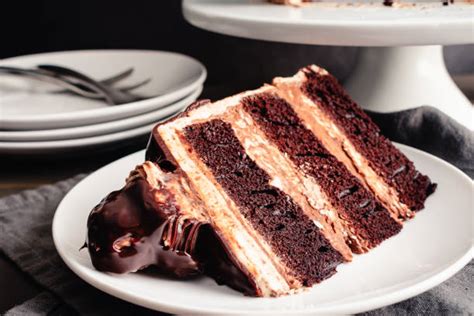 Free Picture Indulgent Slice Of Gourmet Chocolate Cake With