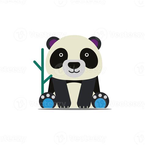 Cute panda illustration Isolated on png transparent background 15720574 PNG