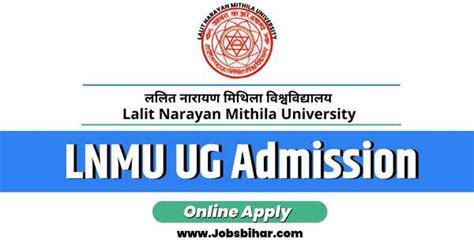 LNMU UG Admission 2023 BA B Sc B