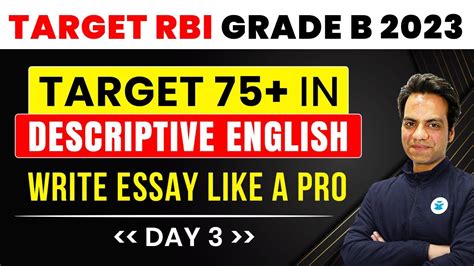 Rbi Grade B Descriptive English Preparation Essay Precis Writing