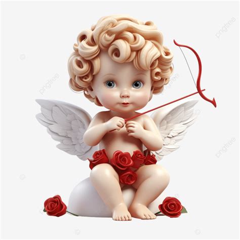 Cute Baby Cupid Valentine Cat Doodle Cat Love Cat Cartoon Png