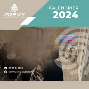 Calendrier Des Ateliers De Pr Vention Prevy