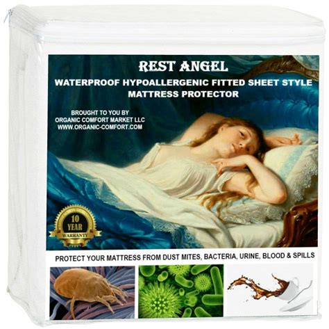 Waterproof Mattress Protectors Covers Fitted Sheet Style - Organic ...