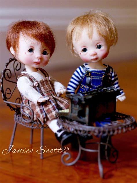 Ellabella And Ellemenno Tiny Bjds By Nikki Britt Cute Baby Dolls