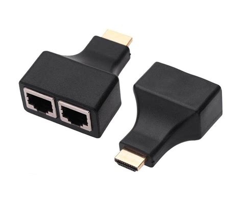 HDMI to RJ45 Network Adapter, Qaoquda 1080P HDMI Male to Dual RJ45 ...
