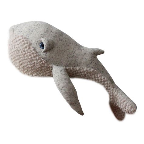 Doudou géant baleine Original 62 cm Gris Bigstuffed Jouet et