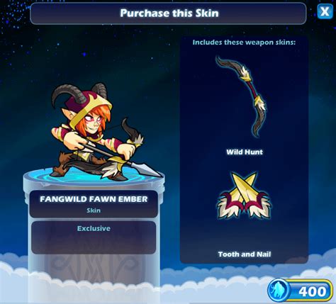 So... you can buy exclusive skins for 400? : Brawlhalla