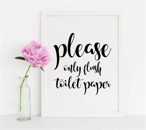 Toilet Paper Only Sign Printable - Get What You Need For Free