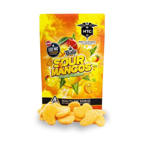 Thc Sour Mango Gummies 500mg Be Pain Global High Tolerance