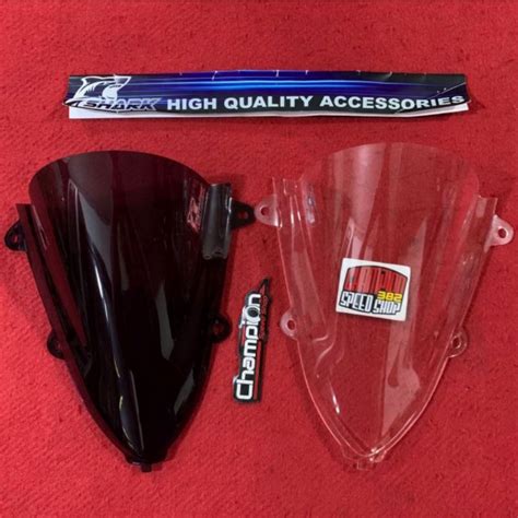 Jual Windshield Windscreen Visor Shark Zero Double Bubble Smoke Clear