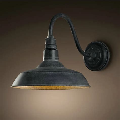 Outdoor Industrial Wall Lamps Loft Black Arm Vintage Wall Lights