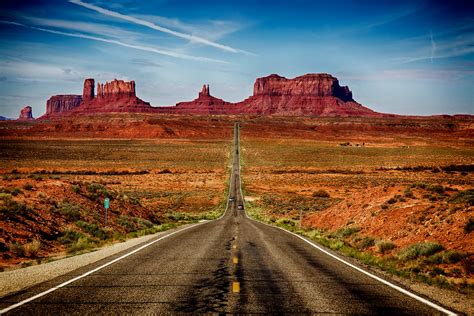 Road To Monument Valley Mile Marker 13 On U S Route 163 I Flickr