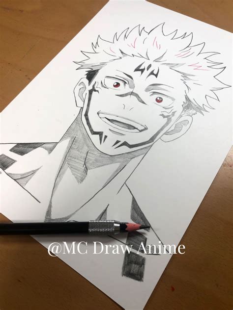 How To Draw Sukuna From Jujutsu Kaisen Step By Step Draw Anime Ryomen