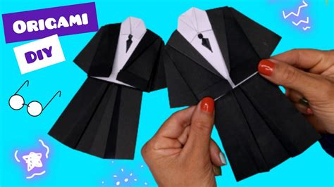 DIY Origami Como Fazer A Roupa Da Wandinha Dobraduras De Papel