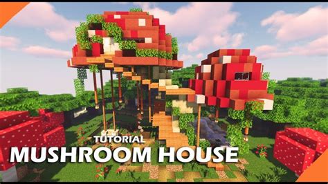 Minecraft How To Build An Amazing Mushroom House 116 Build Tutorial