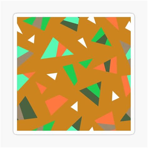 Geometric Shapes Sticker For Sale By Shannonbridger1 Redbubble