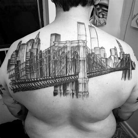 60 Cool New York Skyline Tattoo Designs For Men