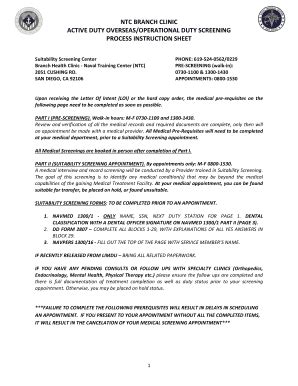 Ntc Suitability Screening Fill Online Printable Fillable Blank