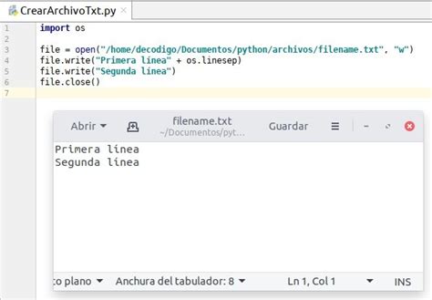 Crear Archivos De Texto En Python Decodigo