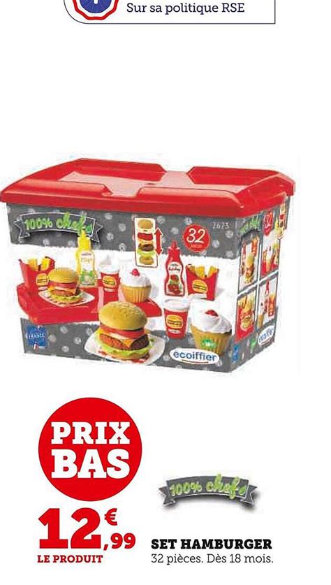 Promo Set Hamburger Chez Hyper U Icatalogue Fr