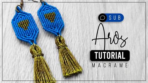 Aros Alpha Tutorial Como Hacer Aretes De Hilo Diy Macrame