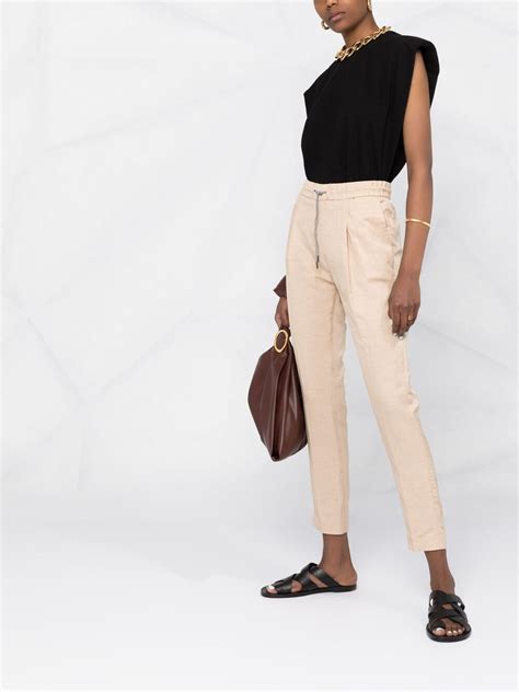 Fabiana Filippi High Waisted Cropped Trousers Farfetch