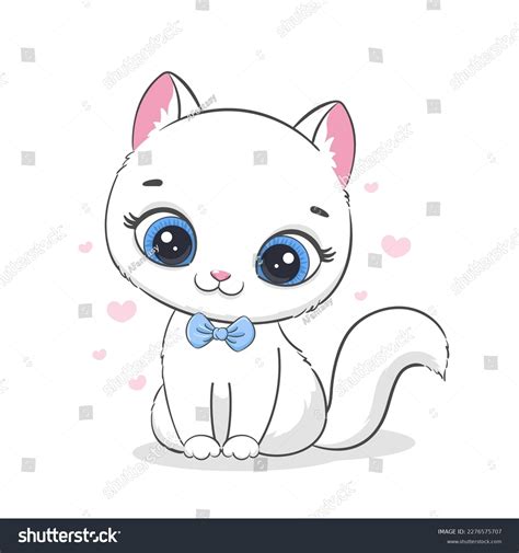 Cute Baby Cat Vector Illustration Baby Stock Vector Royalty Free