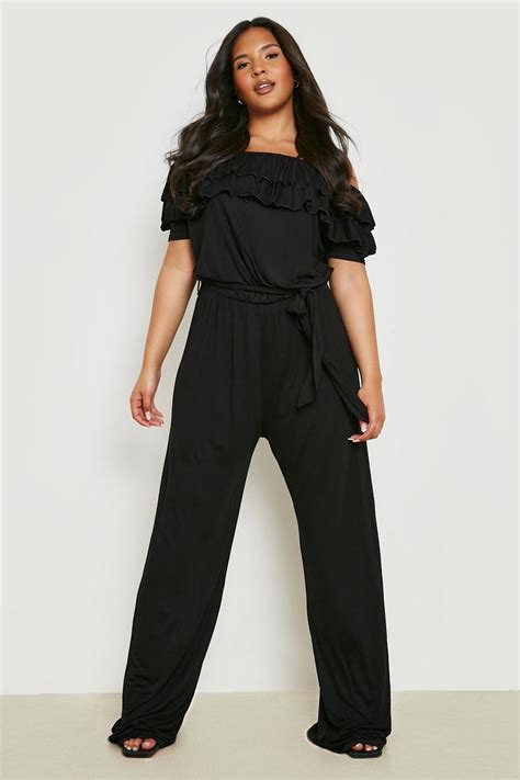 Off Shoulder Black Jumpsuit Atelier Yuwaciaojp