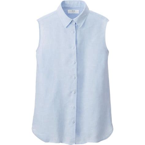 Women Premium Linen Sleeveless Shirt Uniqlo Womens Linen Clothing Shirt Blouse Dress Women