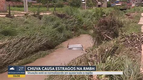 Vídeo Chuva causa estragos na RMBH Bom Dia Minas G1