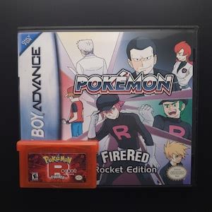 Pokemon Firered Rocket Edition ROM Steal Pokemon Etsy