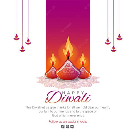 Premium Vector Diwali Wishes Banner