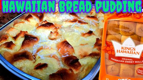 Coconut Hawaiian Bread Pudding Recipe Youtube