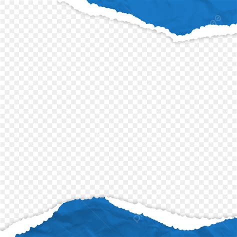 Moldura De Papel Rasgado Azul PNG Papel Texturizado Azul Papel