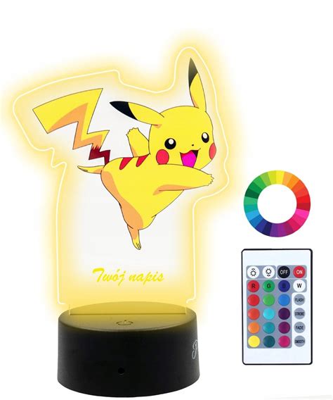 Lampka Nocna D Led Pokemon Pikachu Plexido Sklep Empik