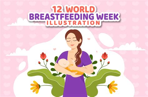 12 World Breastfeeding Week Illustration By Denayunethj Thehungryjpeg