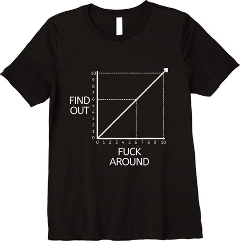 Clearance Fuck Around And Find Out Funny Graph Chart Joke Math T Shirts