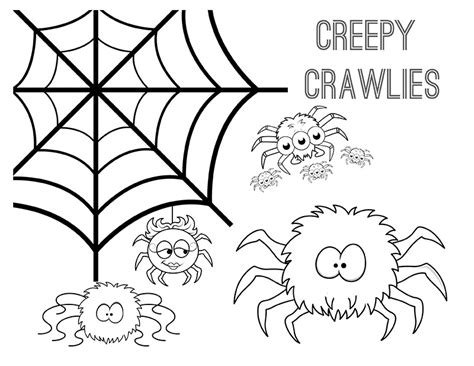 Creepy Crawly Coloring Page Coloring Pages