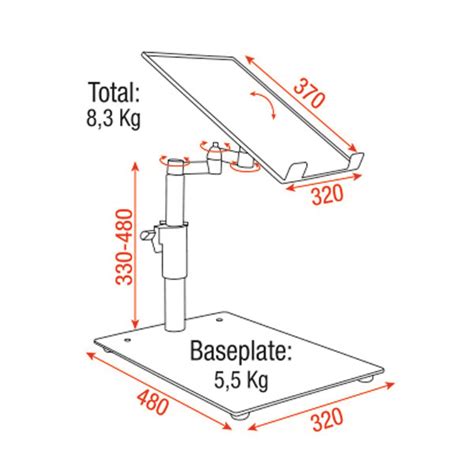 dj player stand teaterteknik ab