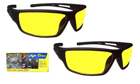 Buy Night Vision Super Clear View As Seen On Tv Night Driving Glasses In Best Price Yellow