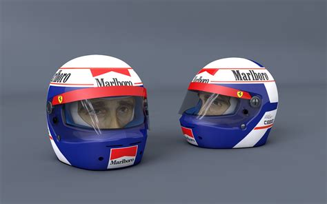 Ален Прост Шлем 1990 3D Модель $29 - .c4d - Free3D