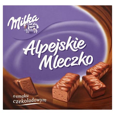 Milka Alpejskie Mleczko Pianka O Smaku Czekoladowym G Delikatesy