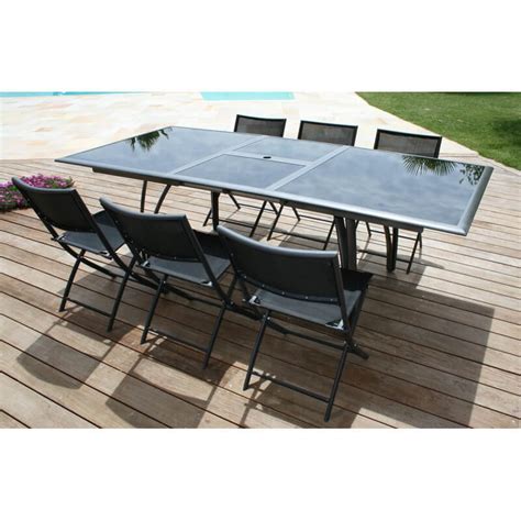 Table De Jardin Extensible Rallonge Papillon Aluminium Et Plateau En