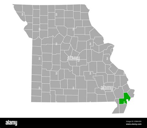 Map Of New Madrid In Missouri Stock Photo Alamy