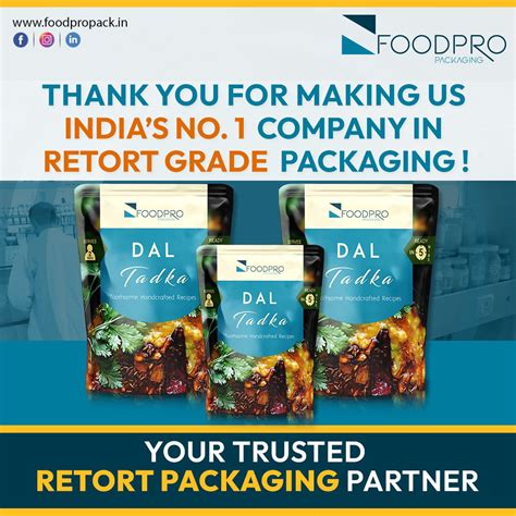 Foodpro Pack On Linkedin Foodpro Retortpackaging Foodprocessing