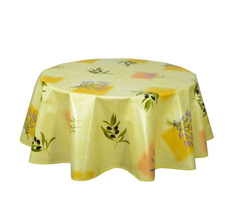 Nappe En Toile Cir E Ronde Proven Ale Manon Diam Cm Jaune